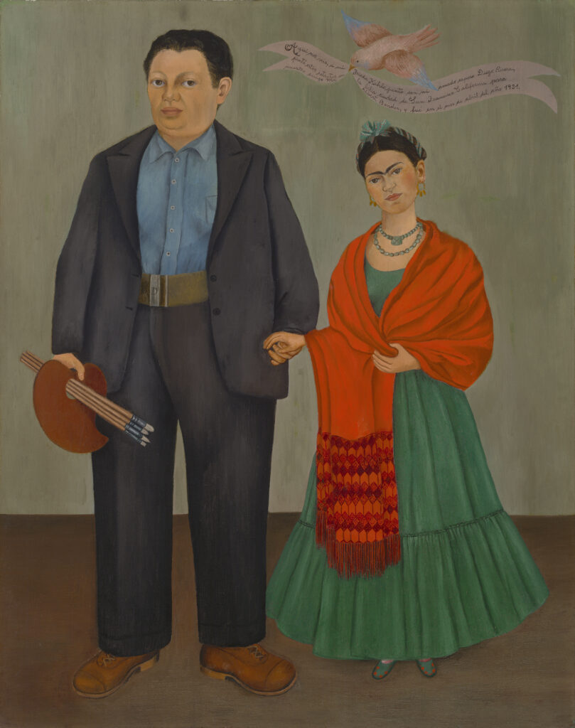 Artwork image, Frida Kahlo's Frieda and Diego Rivera, 1931