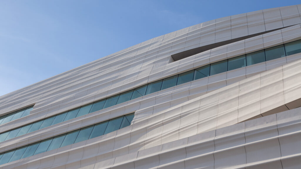 Exterior shot of SFMOMA facade